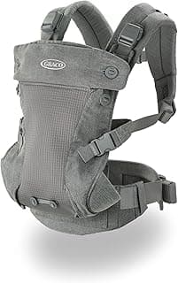 Graco Cradle Me 4 in 1 Baby Carrier - Mineral Grey, Includes Newborn Mode with No Insert Needed, Supports 3.6-15.8 kg (8-35 lb)