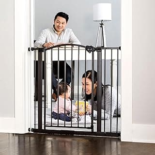 Regalo Easy Step Arched Decor Safety Gate, 29-35 inches Wide, Bronze, Extra Wide