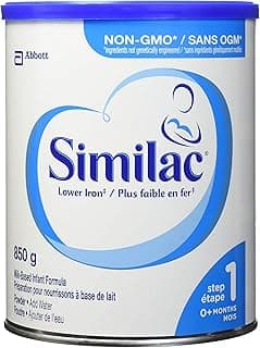 Similac Lower Iron Non-GMO Baby Formula, Powder, 850 g, 0+ Months