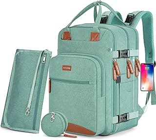 BAGPARKK Diaper Bag Backpack,Waterproof Diaper Bags with USB Charging Port, Multifunction Anti-Theft Travel Backpack