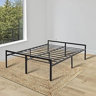 Mofesun Metal Bed Frame King - Black Metal Platform Bed 14 Inch with Storage, Heavy Duty Easy Assembly No Box Spring Needed (King)