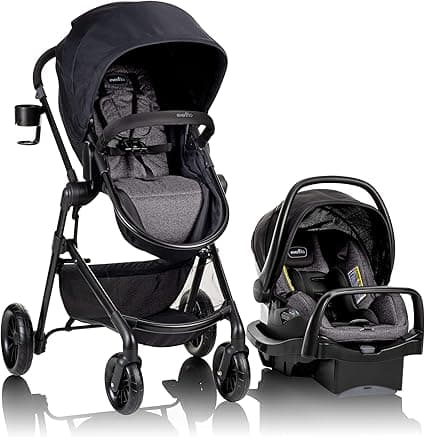 Evenflo Pivot Modular Travel System with LiteMax Infant Car Seat - Casual Grey