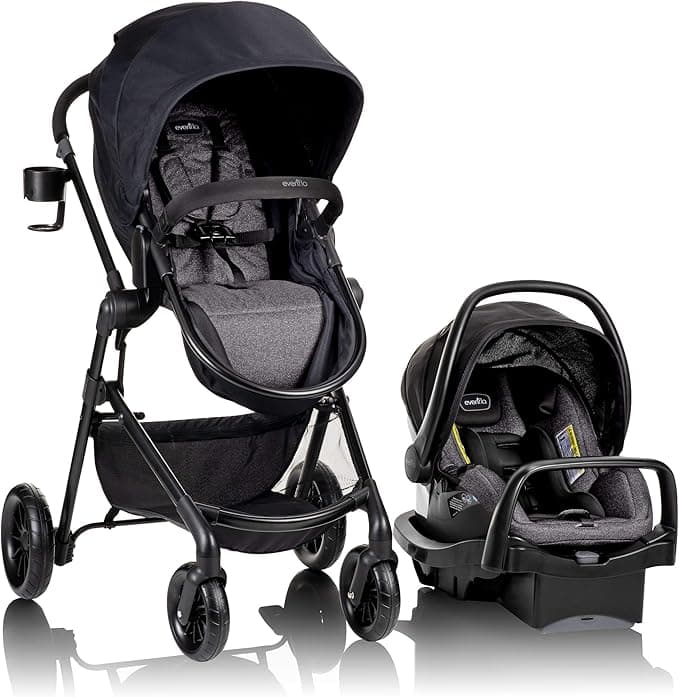 Evenflo Pivot Modular Travel System with LiteMax Infant Car Seat - Casual Grey