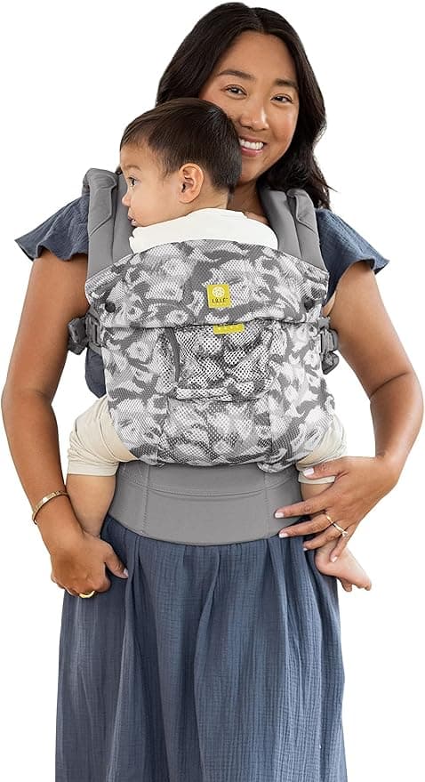 LÍLLÉbaby Complete Airflow 6-in-1 Ergonomic Baby Carrier, Newborn to Toddler, Lumbar Support, 7-45lbs, Frosted Leopard