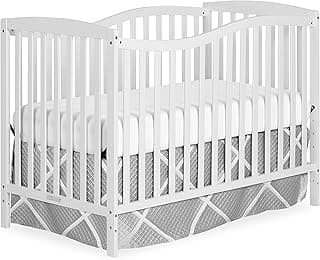 Dream On Me Chelsea 5-In-1 Convertible Crib In White, 4 Mattress Height Positions, Non Toxic Finish, JPMA Certified, Made Of Sustainable And Sturdy Pinewood