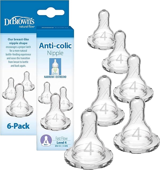 Dr. Brown's Original Nipple, Level 4 (9m+), 6 Count