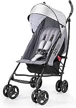 Summer Infant 3Dlite Convenience Stroller, Gray - Lightweight Stroller with Aluminum Frame, Large Seat Area, 4 Position Recline, Extra Large Storage Basket - Infant Stroller for Travel and More