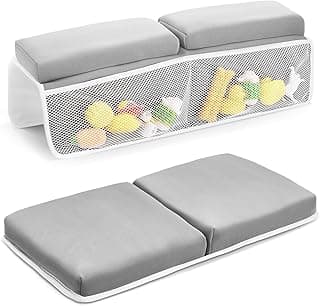 Baby Bath Kneeler and Elbow Rest Pad Set, Bathtub Kneeling Pad for Toddler, Baby Accessories for Bath, Relieve Your Knees and Elbows