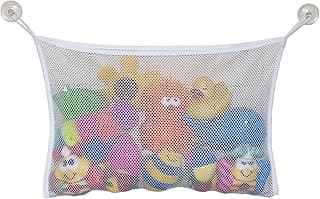Jolly Jumper Bath Tub Toy Bag - Wall-Mounted Mesh Storage Organizer & Toy Holder with Suction Cups for Bathtime