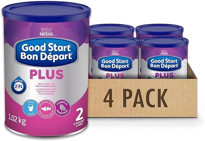 NESTLÉ GOOD START Plus 2 Baby Formula, Powder, 6+ Months, 1.02 Kg, 4 Count