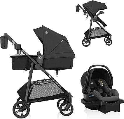 Evenflo Omni Signature Travel System with LiteMax Infant Car Seat - Porto Black
