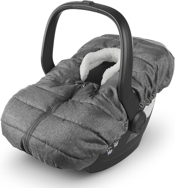 UPPAbaby CozyGanoosh for Aria and Mesa Infant Car Seat Carriers/Ultra-Plush, Weather-Proof/Charcoal Mélange