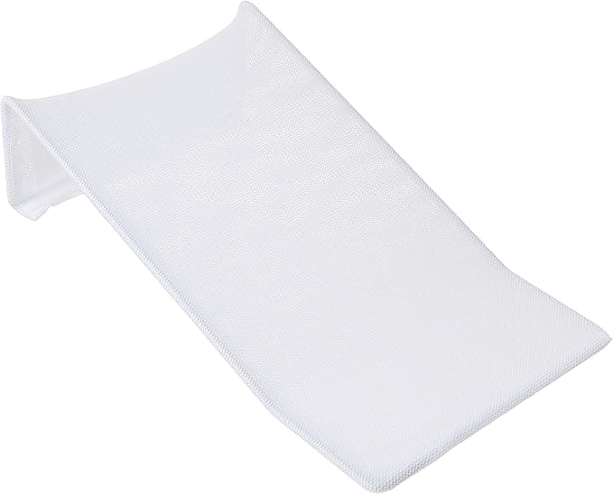 Jolly Jumper Bathe Eze (White) Baby Bath Support Lounger with Soft Slip-Resistant Surface, Portable Bath Essential for Sink or Tub Use