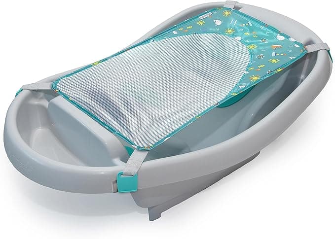Summer by Ingenuity Comfy Clean Deluxe Newborn to Toddler Bather, 0-24 Months