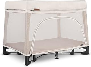 UPPAbaby Remi Playard | Deluxe 3-in-1 Portable Playard, Bedside Bassinet + Travel Crib| Mesh Bassinet, Mattress, Organic Cotton Mattress Cover + Storage Bag Included | Charlie (Sand Mélange)