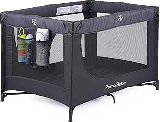 Pamo Babe Portable Crib Baby Playpen with Mattress and Storage Bag
