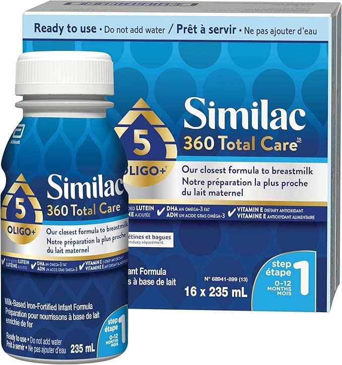 Similac 360 Total Care Step 1 Ready-To-Feed 16x235mL Bottles