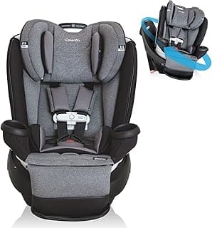Evenflo Gold Revolve360 Extend All-in-One Rotational Car Seat with SensorSafe (Moonstone Gray)