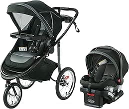Graco Modes Jogger 2.0 Travel System, Jogging Baby Stroller and Car Seat Combo with SnugRide SnugLock 35 LX Infant Car Seat, Rear-Facing from 1.8-16 kg (4-35 lb), Felix