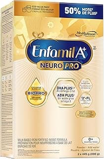 Enfamil A+ NeuroPro Baby Formula, Refill Carton, with Brain Building DHA and 2’FL for Immune Support, 0+ Months, 2 x 445g (890g)