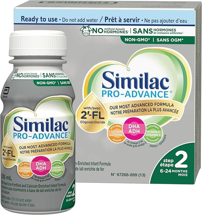 Similac Pro-Advance® Step 2 Baby Formula, 6-24 months, with 2'-FL. Immune Support Innovation: 2'-FL, Ready-to-Feed, 16x235mL, (Package May Vary)