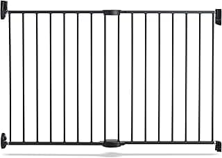 Munchkin Push to Close Baby Gate, Hardware Mounted Safety Gate for Stairs, Hallways and Doors, Extends 28.5 inch to 45 inch Wide, Metal, Dark Grey