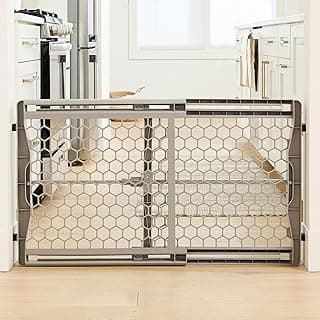 Regalo Easy Fit Plastic Adjustable Extra Wide Baby Gate, Award Winning Brand, 23 Inches Tall, Fits Openings Between 28 to 42 Inches, Pressure Mounted