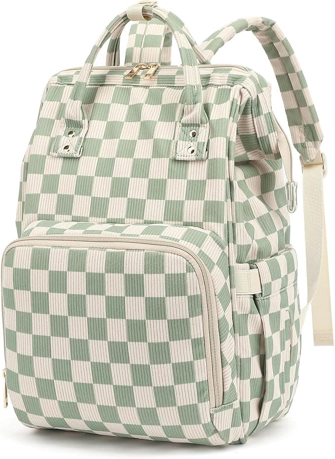 Baby Diaper Bag Backpack for Mom, Large Capacity Travel Nappy Bag for Boys & Girls with Stroller Straps