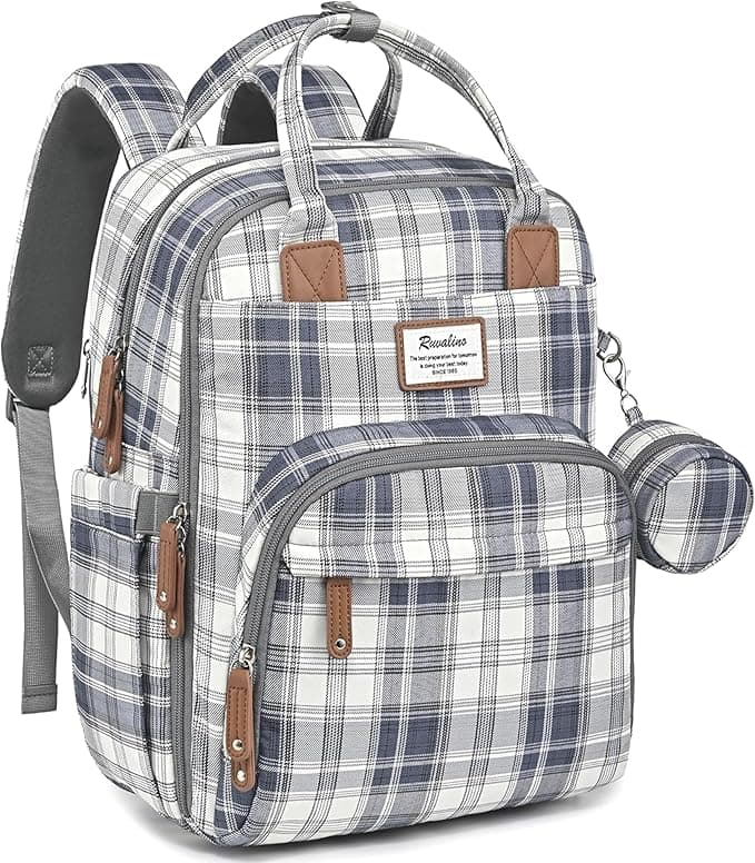 Diaper Bag Backpack RUVALINO Large Multifunction Travel Back Pack Maternity Baby Nappy Changing Bags