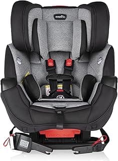 Evenflo Symphony 110lb DLX All-In-One Convertible Car Seat (Ashland Gray)