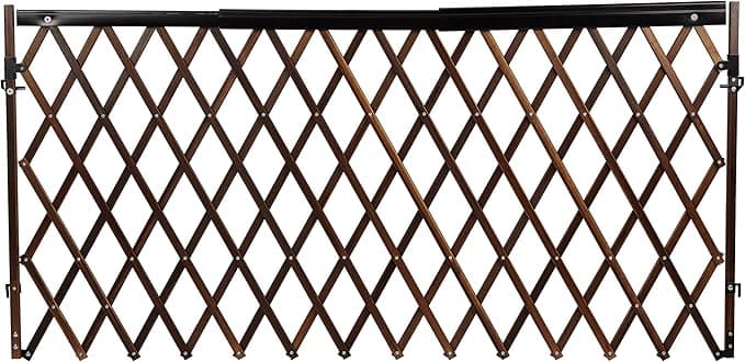 Evenflo Expansion Swing Wide Gate Extra-Wide Gate Farmhouse, Dark Wood