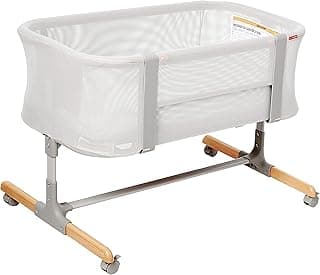 Skip Hop Baby Bassinet, Cozy Up 2-in-1 Bedside Sleeper & Bassinet, Grey