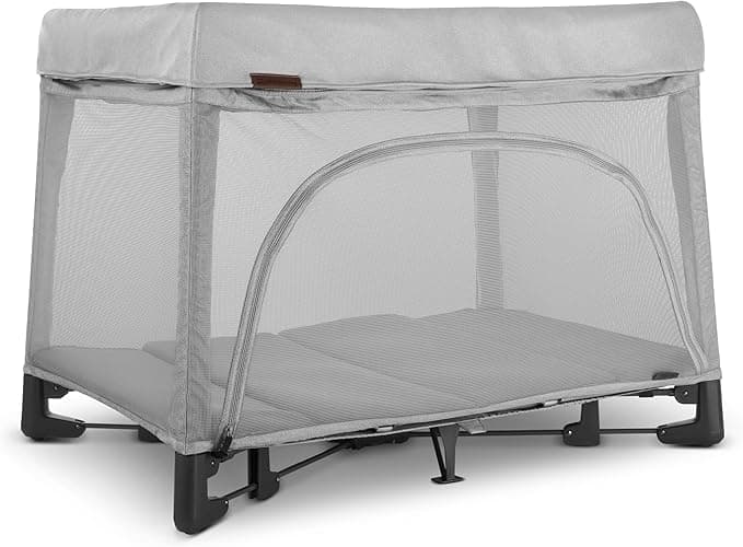 UPPAbaby Remi Playard | Deluxe 3-in-1 Portable Playard, Bedside Bassinet + Travel Crib| Mesh Bassinet, Mattress, Organic Cotton Mattress Cover + Storage Bag Included | Stella (Grey Brushed Mélange)