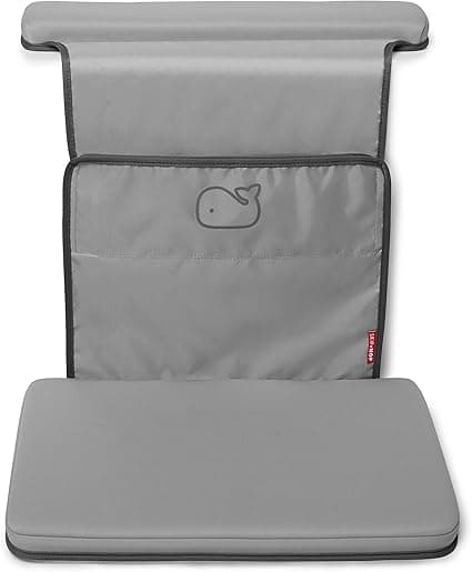 Skip Hop Baby Bath All-in-One Elbow Saver and Kneeler, Moby, Grey