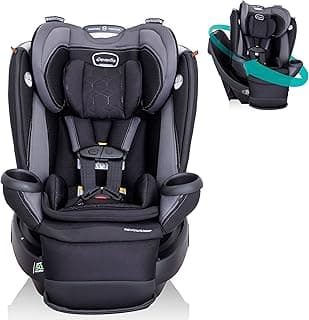 Evenflo Revolve360 Extend Convertible Car Seat with 360 Degree Rotation, Extended Rear-Facing, Forward-Facing, Booster Mode, and Secure Latch Install, Revere Gray