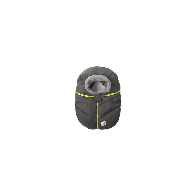 7AM Enfant Car Seat Cocoon: Infant Car Seat Cover Micro-Fleece Lined with an Elasticized Base, Metallic Silver