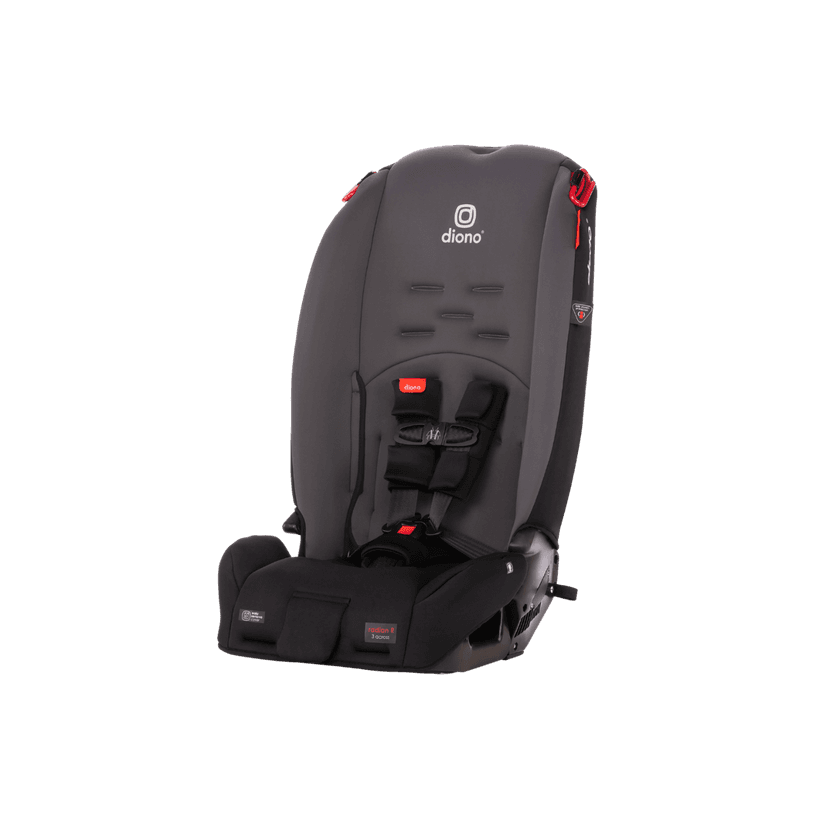 Diono Radian 3R, 3-in-1 Convertible Car Seat, Rear Facing & Forward Facing, 10 Years 1 Car Seat, Slim Fit 3 Across, Gray Slate