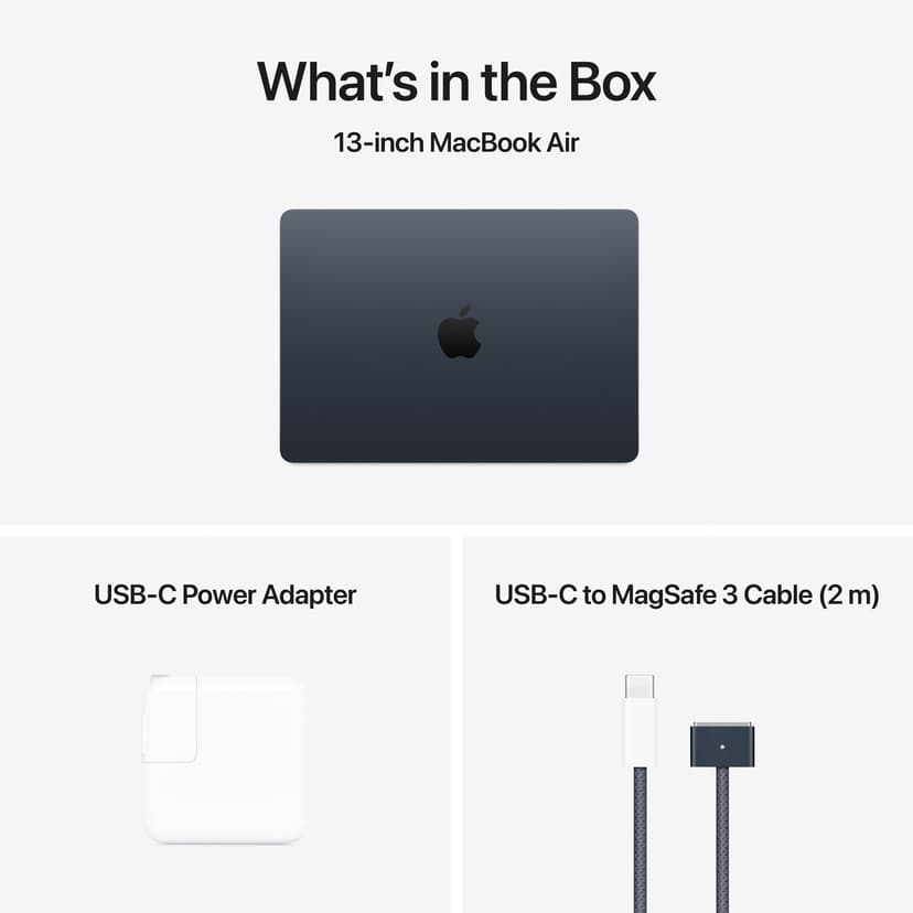 Apple MacBook Air 13.6" w/ Touch ID (2022) - Space Grey (Apple M2 / 16GB RAM / 256GB SSD) - English- BRAND NEW