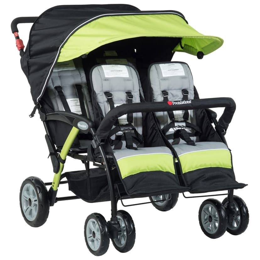 Foundations Sport Quad Stroller - Lime