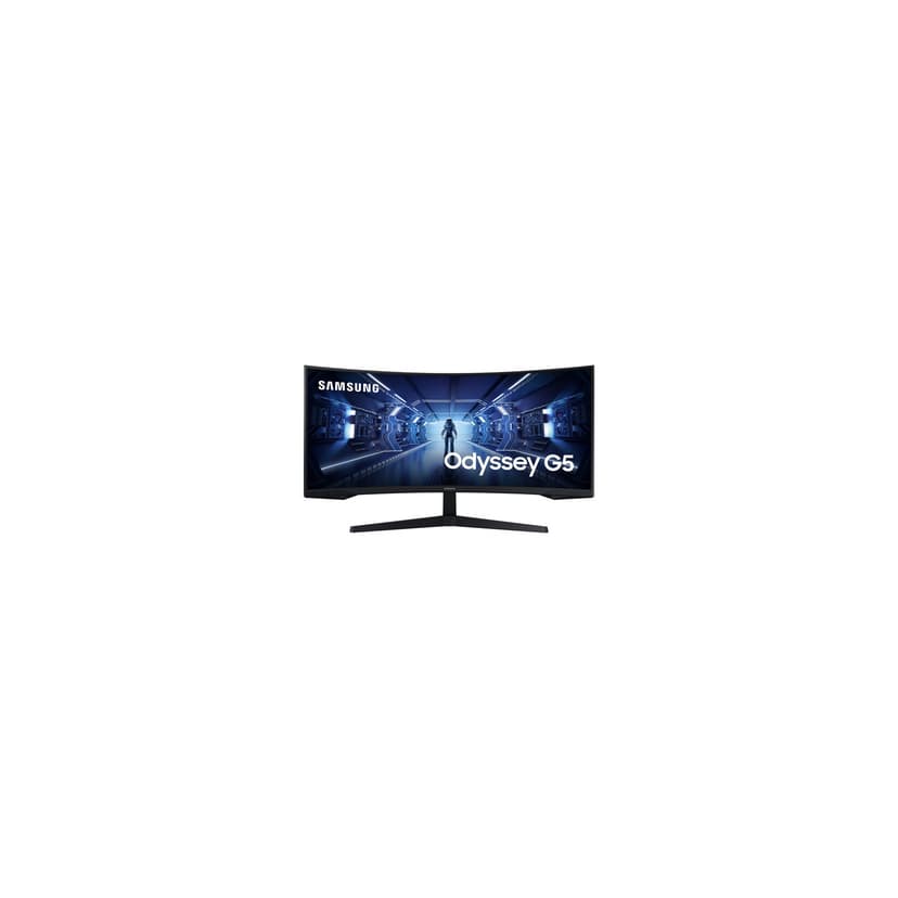 Open Box - Samsung Odyssey G5 34" WQHD 165Hz 1ms GTG Curved VA LED FreeSync Gaming Monitor (LC34G55TWWNXZA) - Black