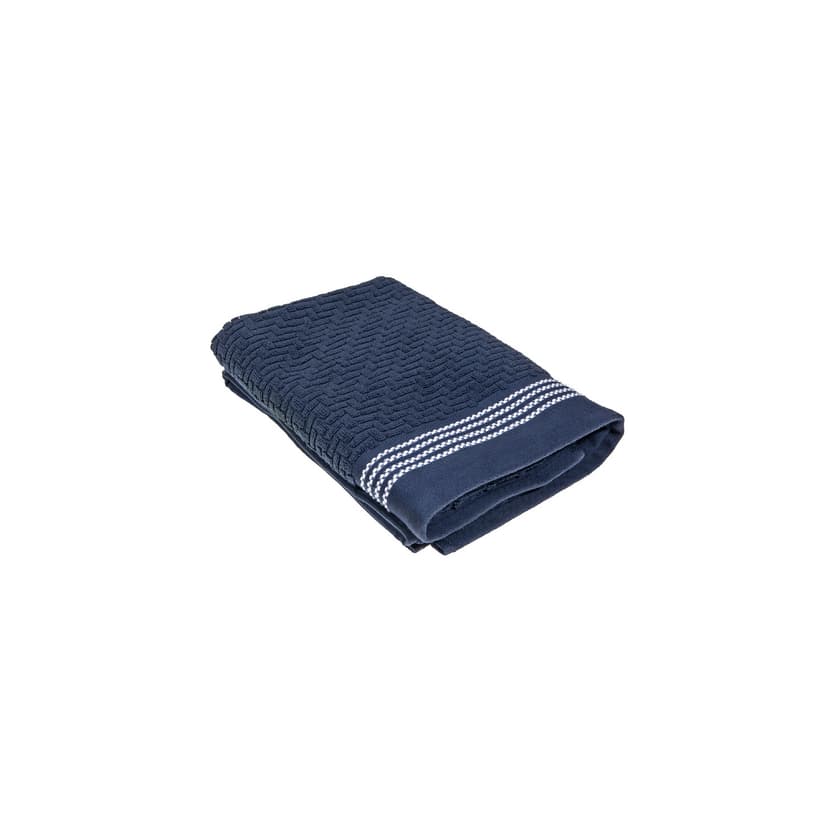 Luxury Stitch Bath Towel (30 X 60) (Blue) - Set of 2