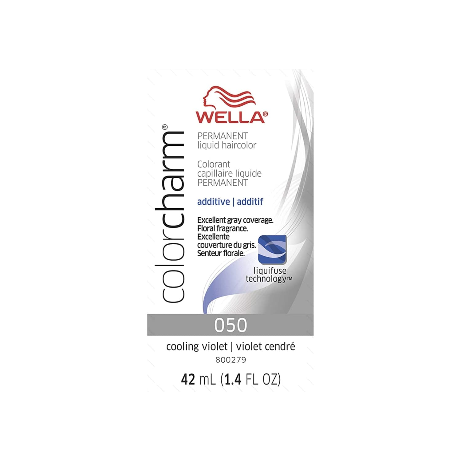 Wella ColorCharm Permanent Liquid Hair Color 050/Cooling Violet Additive, 42mL