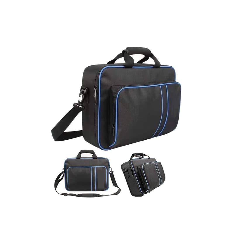 Lelukee PS5 Carrying Case Bag, Shockproof Game System Protective Travel Case for Playstation 5 Console and Accessories