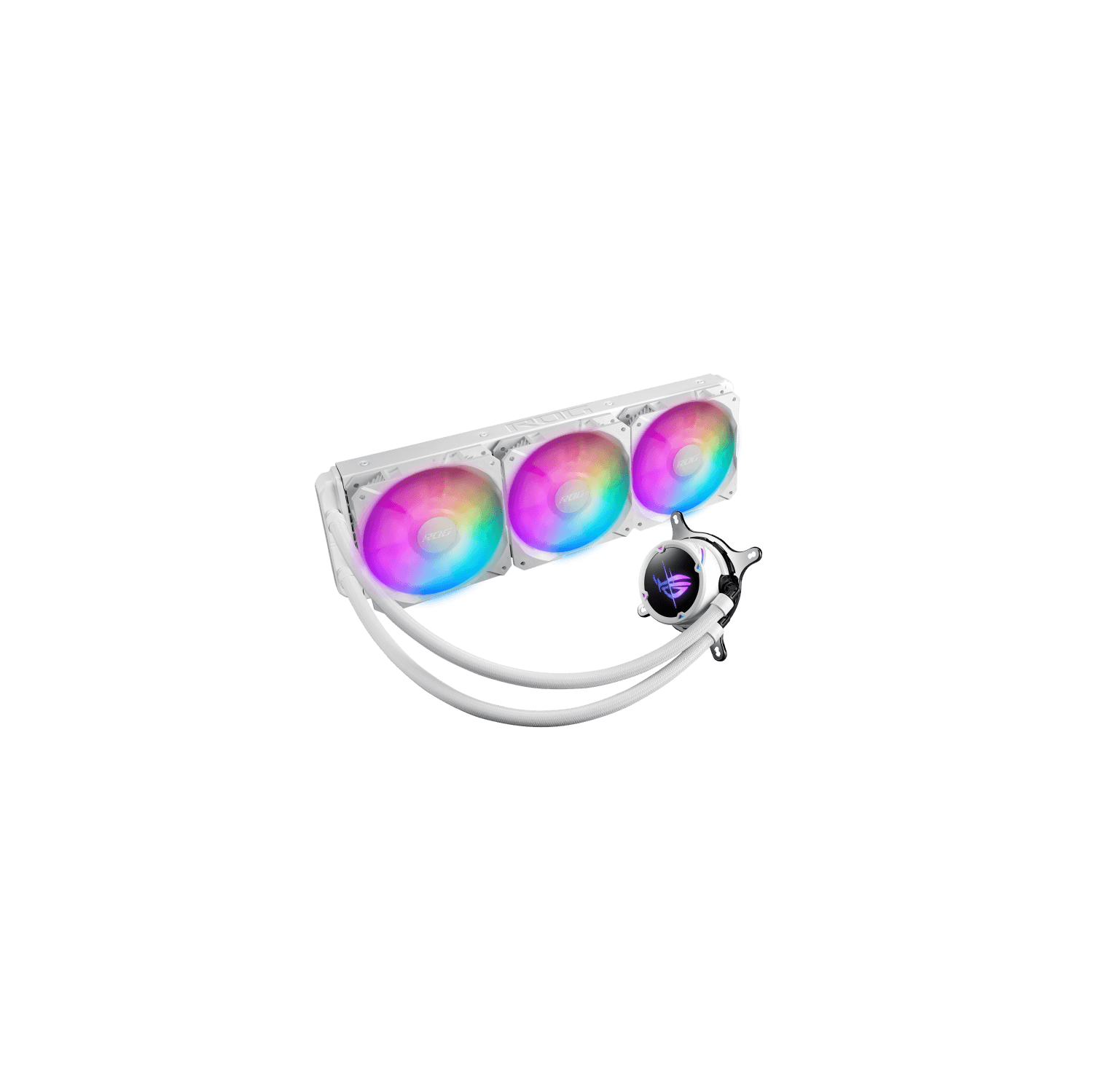 ASUS ROG Strix LC II 360 ARGB White Edition RGB Liquid CPU Cooler – 360mm Radiator