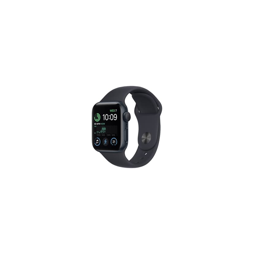 Refurbished (Good) - Apple Watch SE (GPS) 40mm Midnight Aluminum Case with Midnight Sport Band (2022)