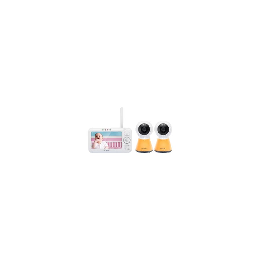 Open Box - VTech 5" Video Baby Monitor with 2 Cameras, Night Light, Night Vison & Two-Way Audio (VM5254-2)