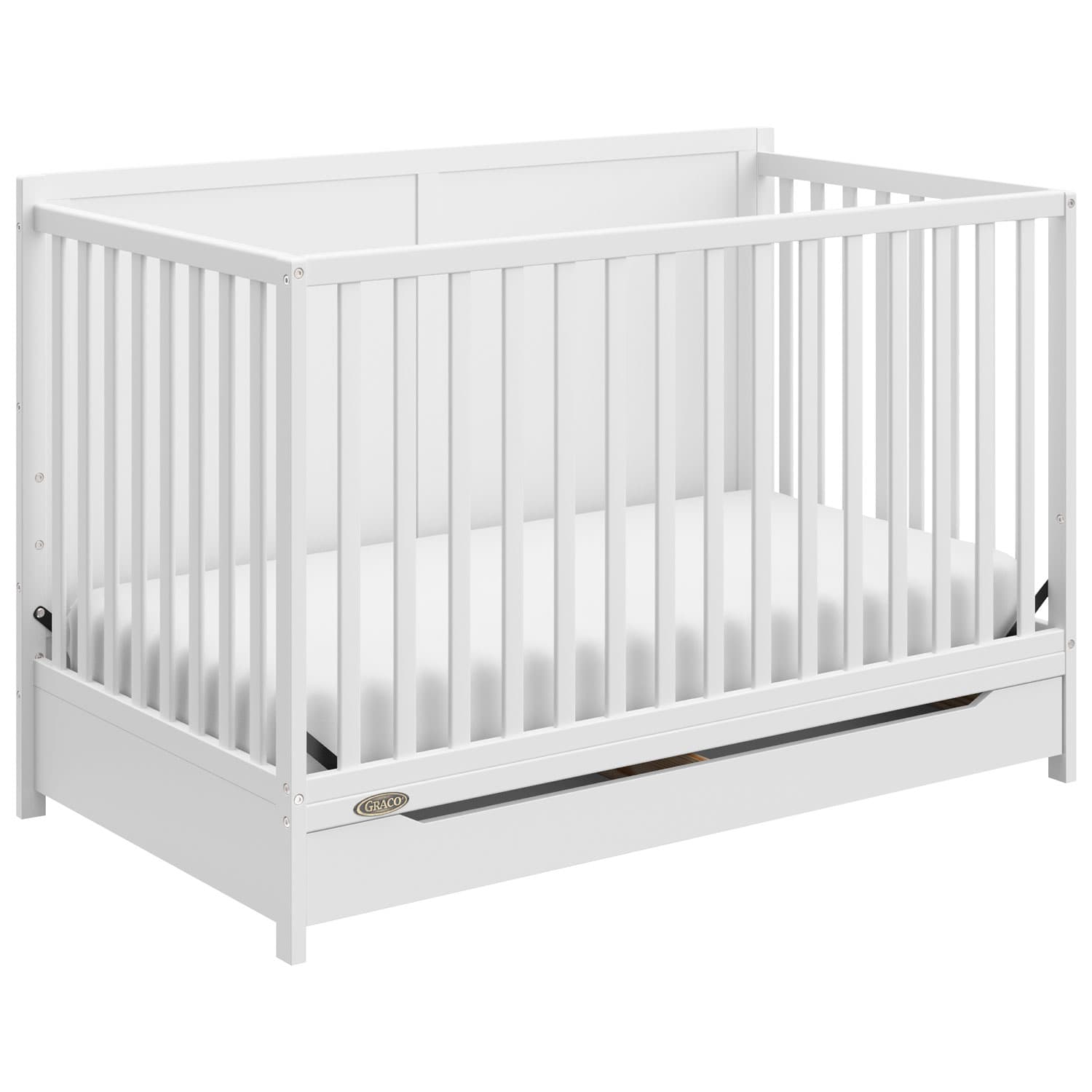 Graco Melrose 5-in-1 Convertible Crib with Drawer - White