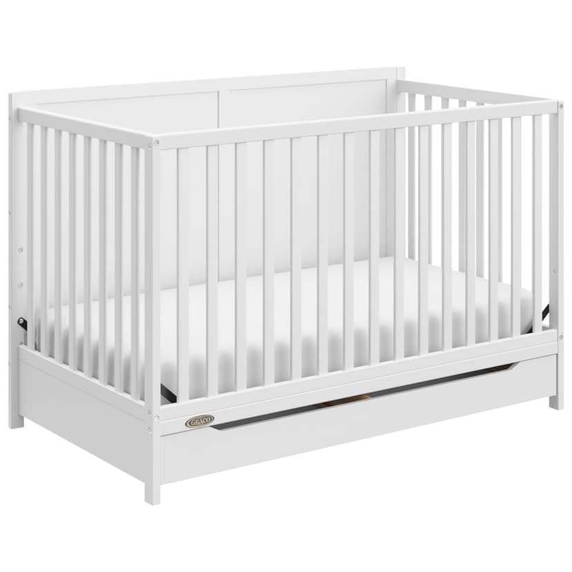Graco Melrose 5-in-1 Convertible Crib with Drawer - White