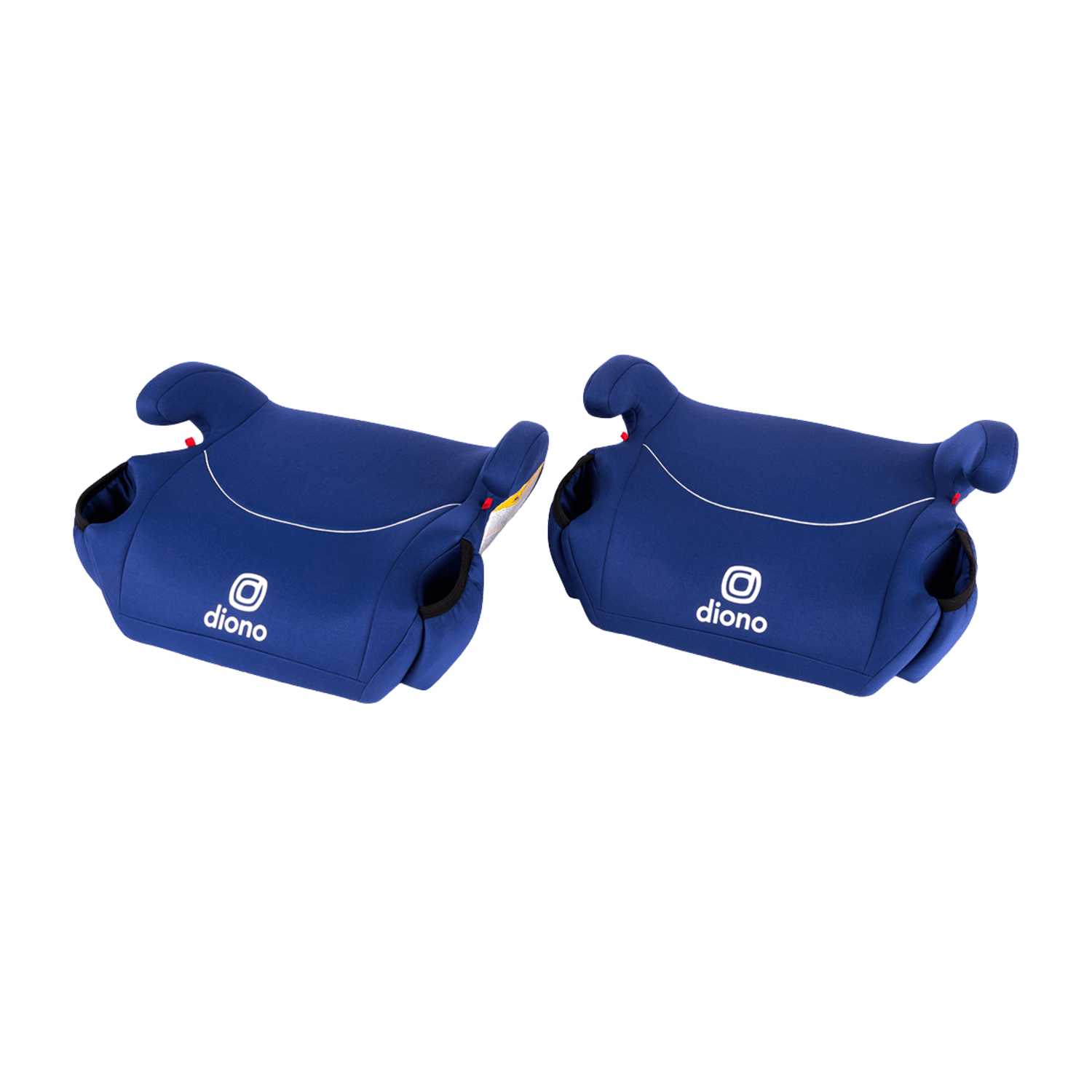 Diono Solana, No Latch, Pack of 2 Backless Booster Car Seats, Lightweight, Machine Washable Covers, Cup Holders, Blue