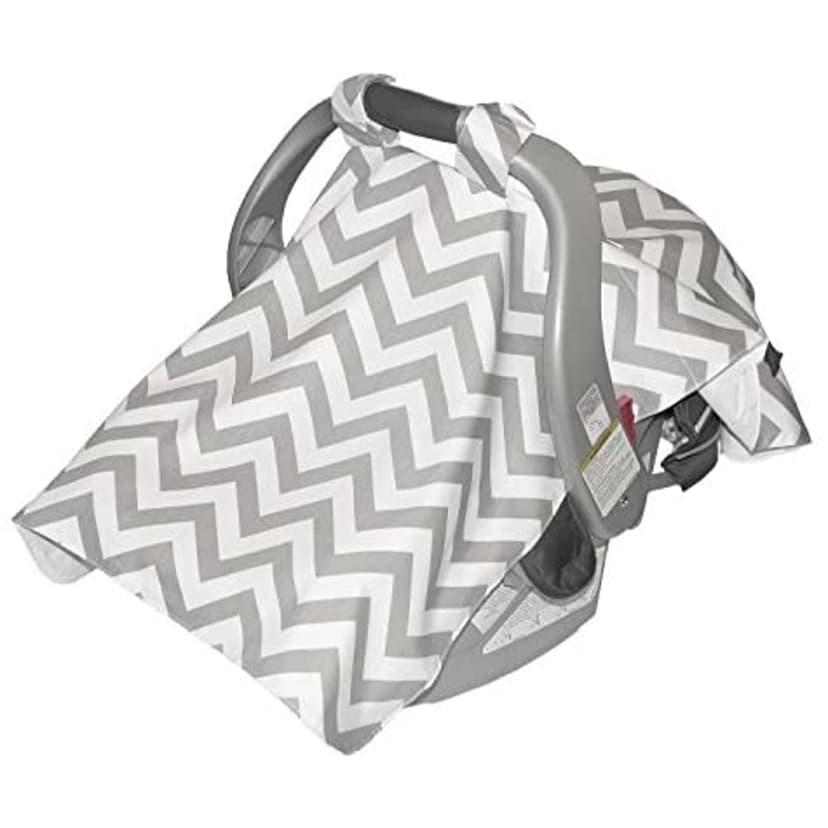 Jolly Jumper - Infant Car Seat Veil, Grey/White